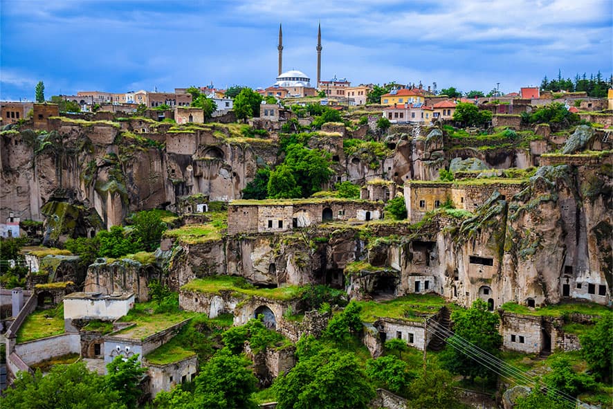 Güzelyurt - Orange groves and mountain views